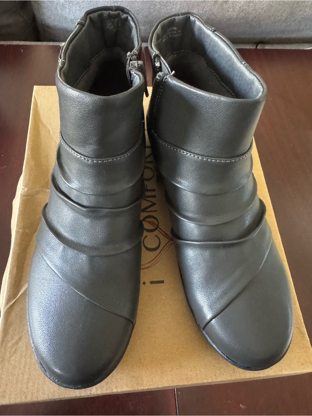 Comfortable Women's Black Ankle Boots - Sleek Zip Closure